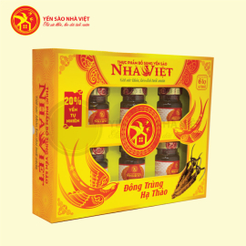 5 Hộp yến sào Nhà Việt 20% Đông Trùng Hạ Thảo (6 lọ/hộp) 