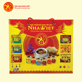 7 Hộp yến sào Nhà Việt 18% không đường - Tặng 3 túi giấy Nhà Việt 7 Hộp yến sào Nhà Việt 18% không đường - Tặng 3 túi giấy Nhà Việt