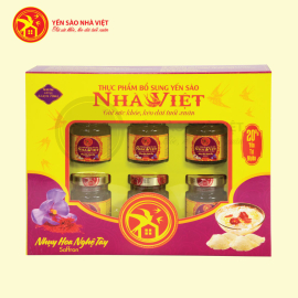 1 Hộp yến sào Nhà Việt 20% Nhụy hoa nghệ tây 