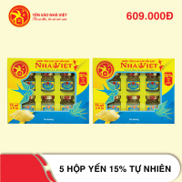 5 Hộp yến sào Nhà Việt 15% tự nhiên