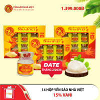 14 Hộp yến sào Nhà Việt 15% vani
