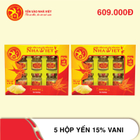 5 Hộp yến sào Nhà Việt 15% vani 