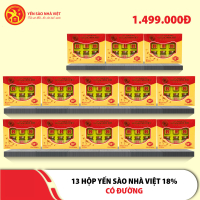 13 Hộp yến sào 18% có đường Nhà Việt