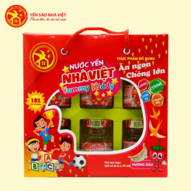7 Hộp yến sào Nhà VIệt Yummy Kiddy Vani 18% (6 lọ/hộp) - Tặng 2 hộp yến Yummy Kiddy Dâu (6 lọ/hộp) + 2 chai mật ong 380g Honey An  7 Hộp yến sào Nhà VIệt Yummy Kiddy Vani 18% (6 lọ/hộp) - Tặng 2 hộp yến Yummy Kiddy Dâu (6 lọ/hộp) + 2 chai mật ong 380g Honey An