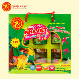 10 Hộp yến sào Nhà VIệt Yummy Kiddy Dâu 18% (6 lọ/hộp) - Tặng 1 hộp yến Yummy Kiddy Vani (6 lọ/hộp) + 1 chai mật ong Hoa Tràm 400g + 3 gói kẹo sâm 10 Hộp yến sào Nhà VIệt Yummy Kiddy Dâu 18% (6 lọ/hộp) - Tặng 1 hộp yến Yummy Kiddy Vani (6 lọ/hộp) + 1 chai mật ong Hoa Tràm 400g + 3 gói kẹo sâm