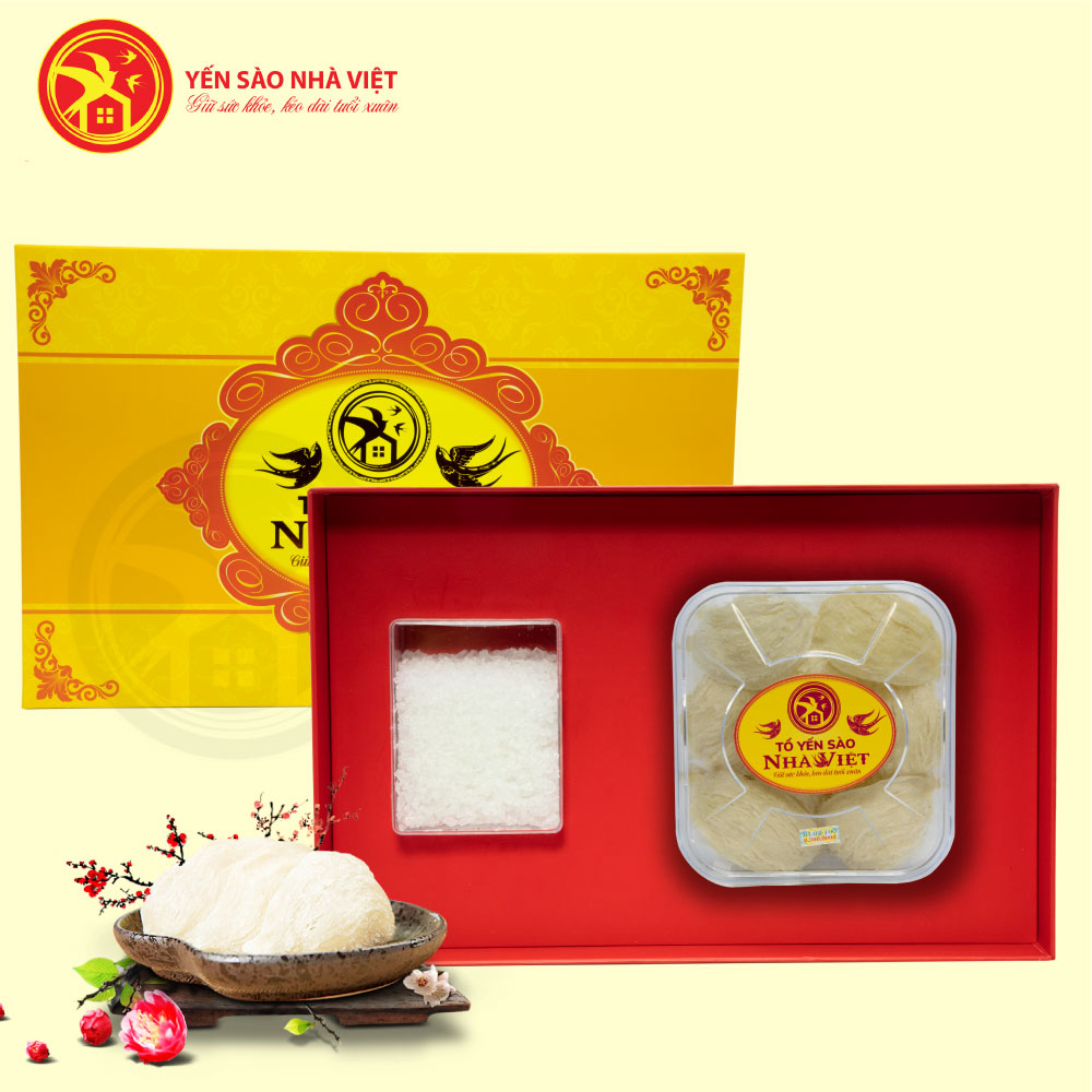 Yến tổ sơ chế Nhà Việt (loại 2) 50g - Tặng 2 hộp yến 20% vị tự nhiên Yến tổ sơ chế Nhà Việt (loại 2) 50g - Tặng 2 hộp yến 20% vị tự nhiên
