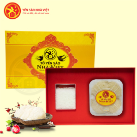 Yến tổ sơ chế Nhà Việt (loại 2) 100g - Tặng 1 hộp yến 20% vị tự nhiên + 1 nồi chưng yến Healthy Baby Care 0.7L GX-07A