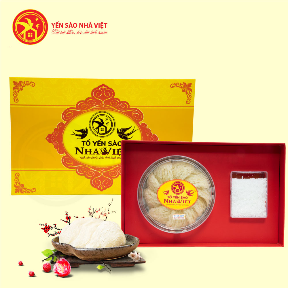 Yến tổ tinh chế Nhà Việt (loại 4) 50g - Tặng 2 hộp yến 20% vị tự nhiên Yến tổ tinh chế Nhà Việt (loại 4) 50g - Tặng 2 hộp yến 20% vị tự nhiên